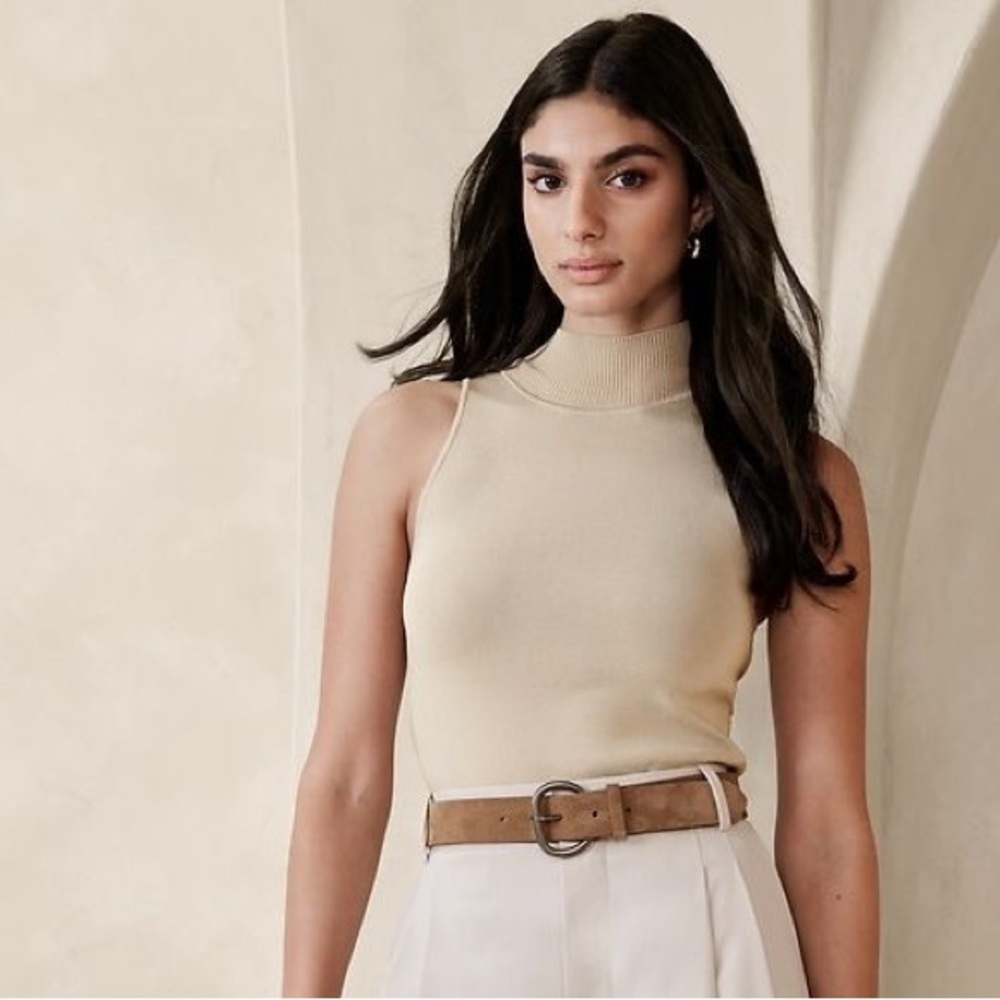 Banana Republic Mock Neck Sweater Tank